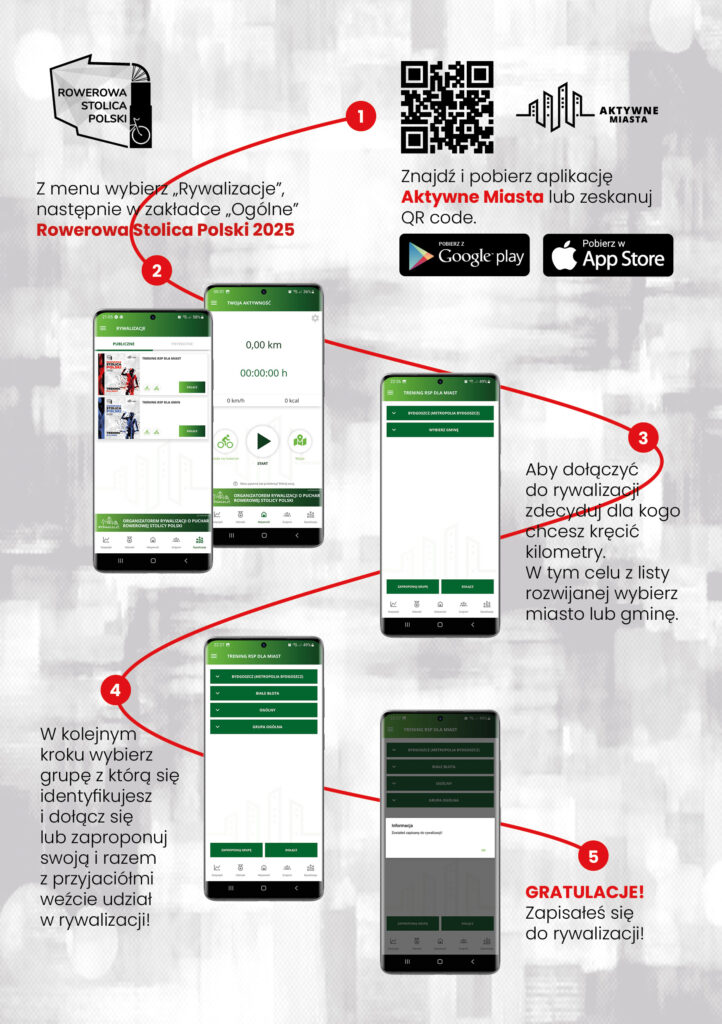 ulotka jak wziąć udział w Rowerowej Stolicy Polski