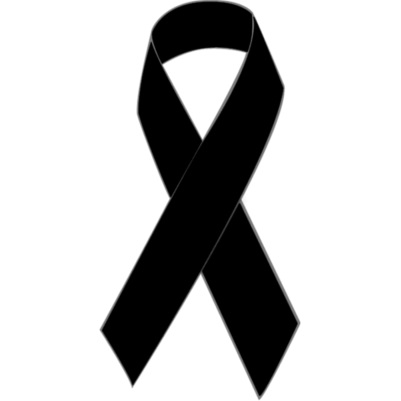 czarna wstążka żałobna