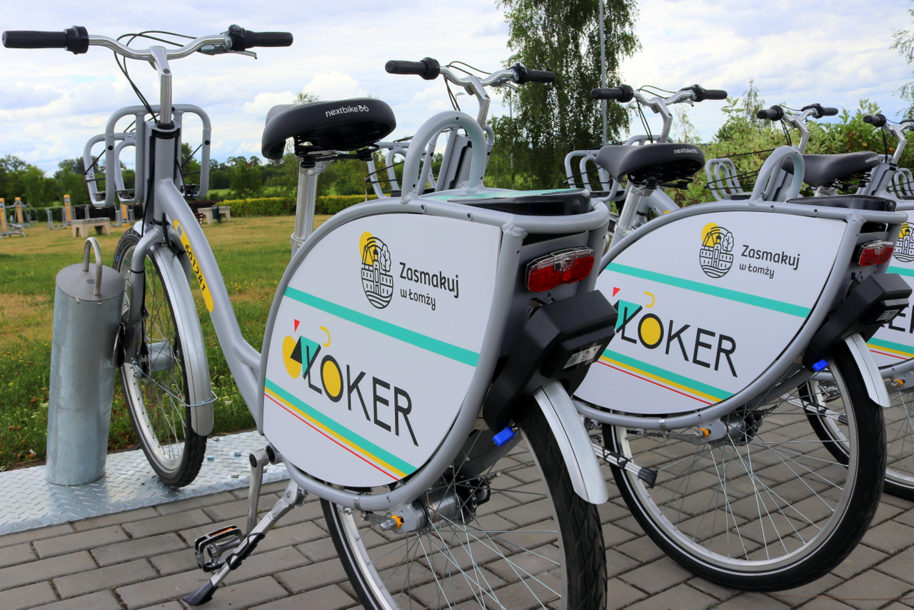 rowery systemu ŁoKeR na bulwarach