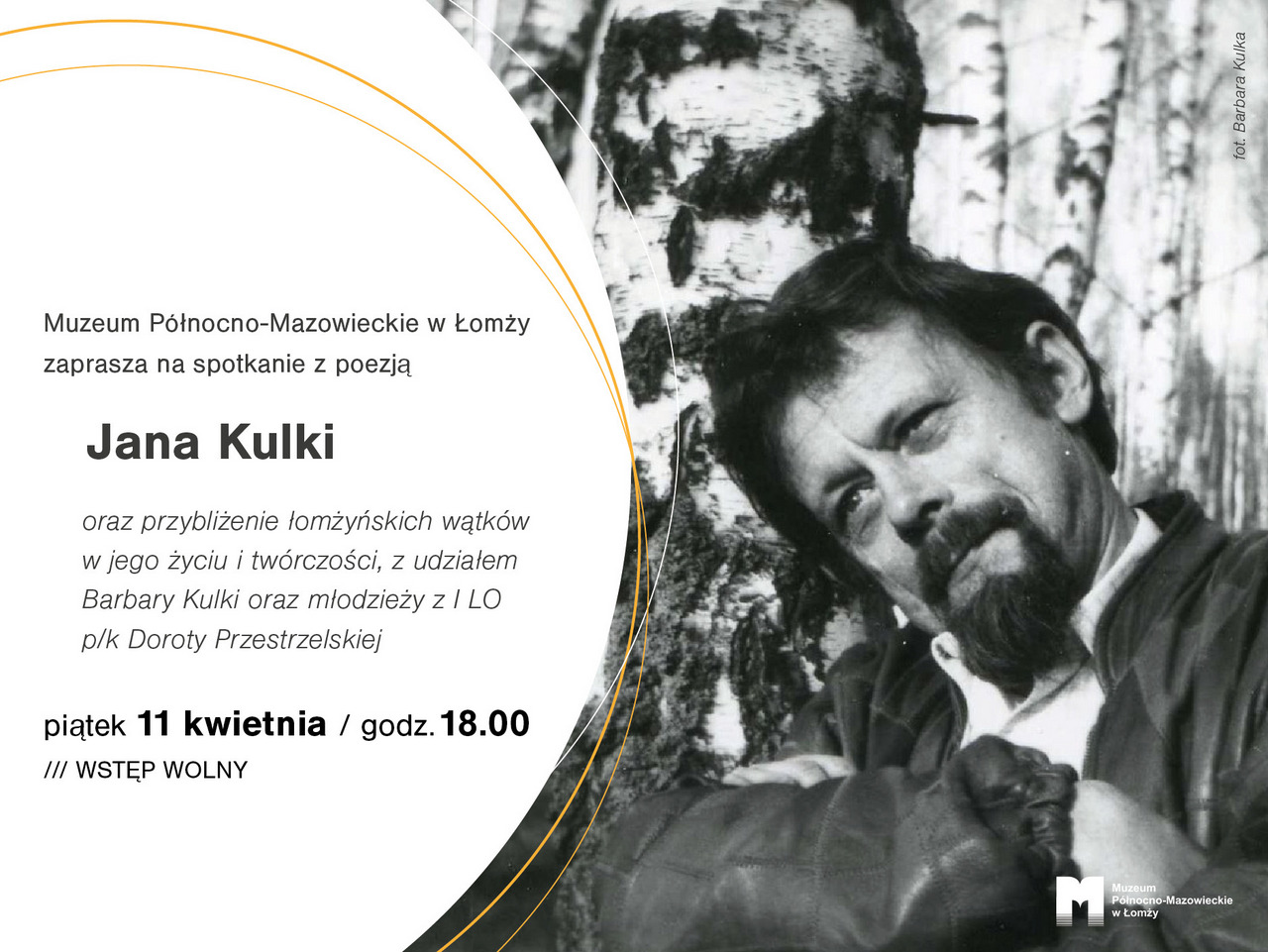 Spotkanie z poezją Kulki plakat