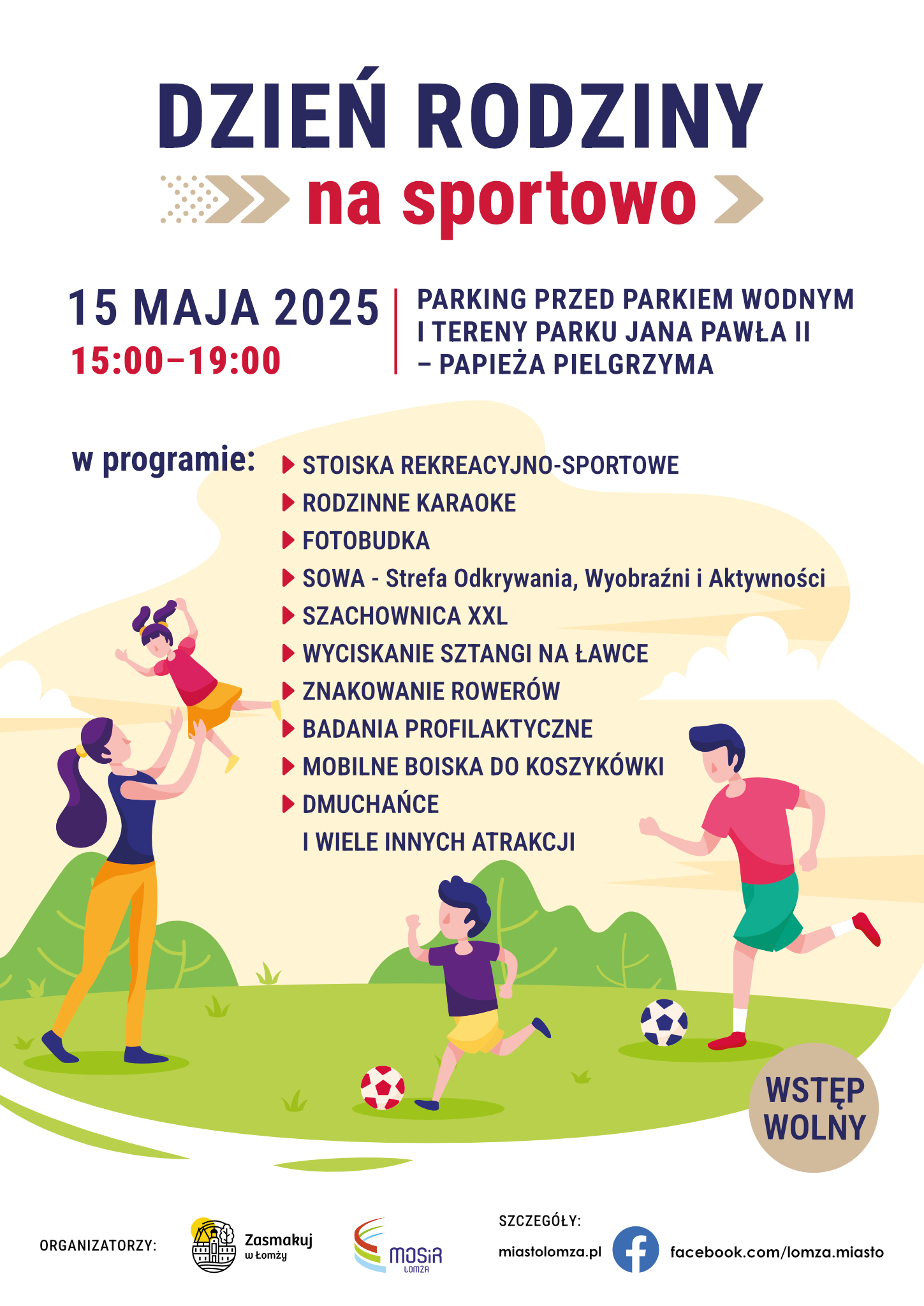 Dzień Rodziny na Sportowo - plakat