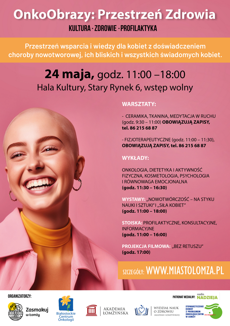 plakat na wydarzenie onkologiczne