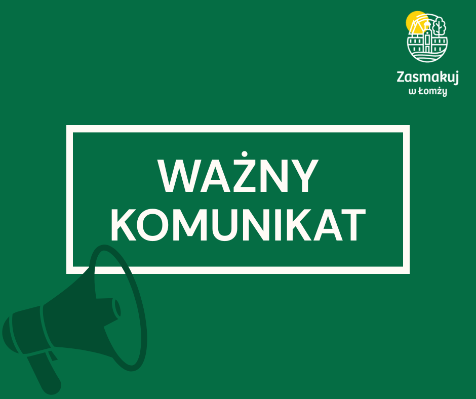 ważny komunikat woda