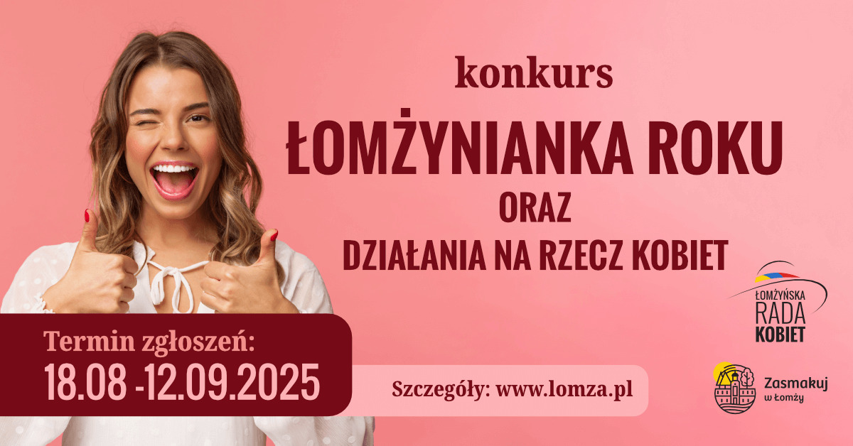 Łomżynianka roku konkurs plakat