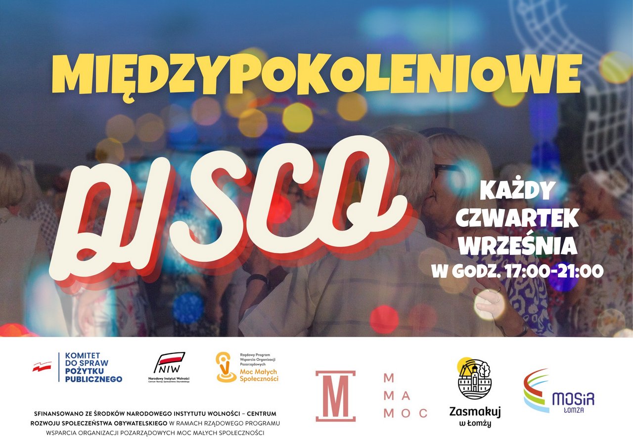 międzypokoleniowe disco plakat