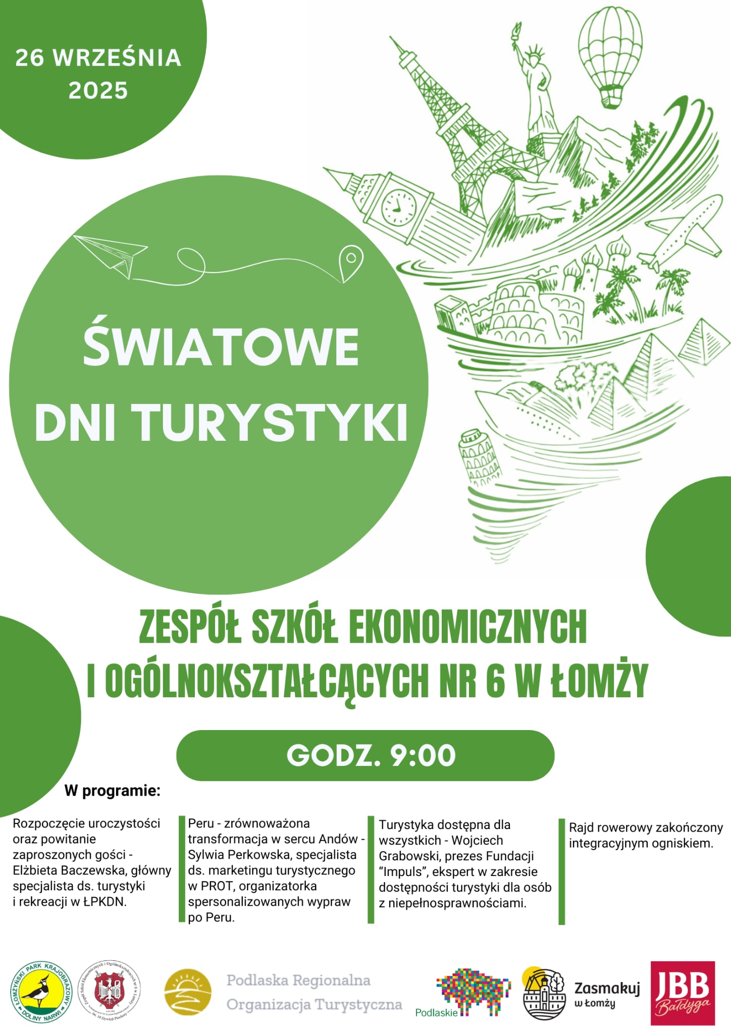 plakat na światowy dzień turystyki