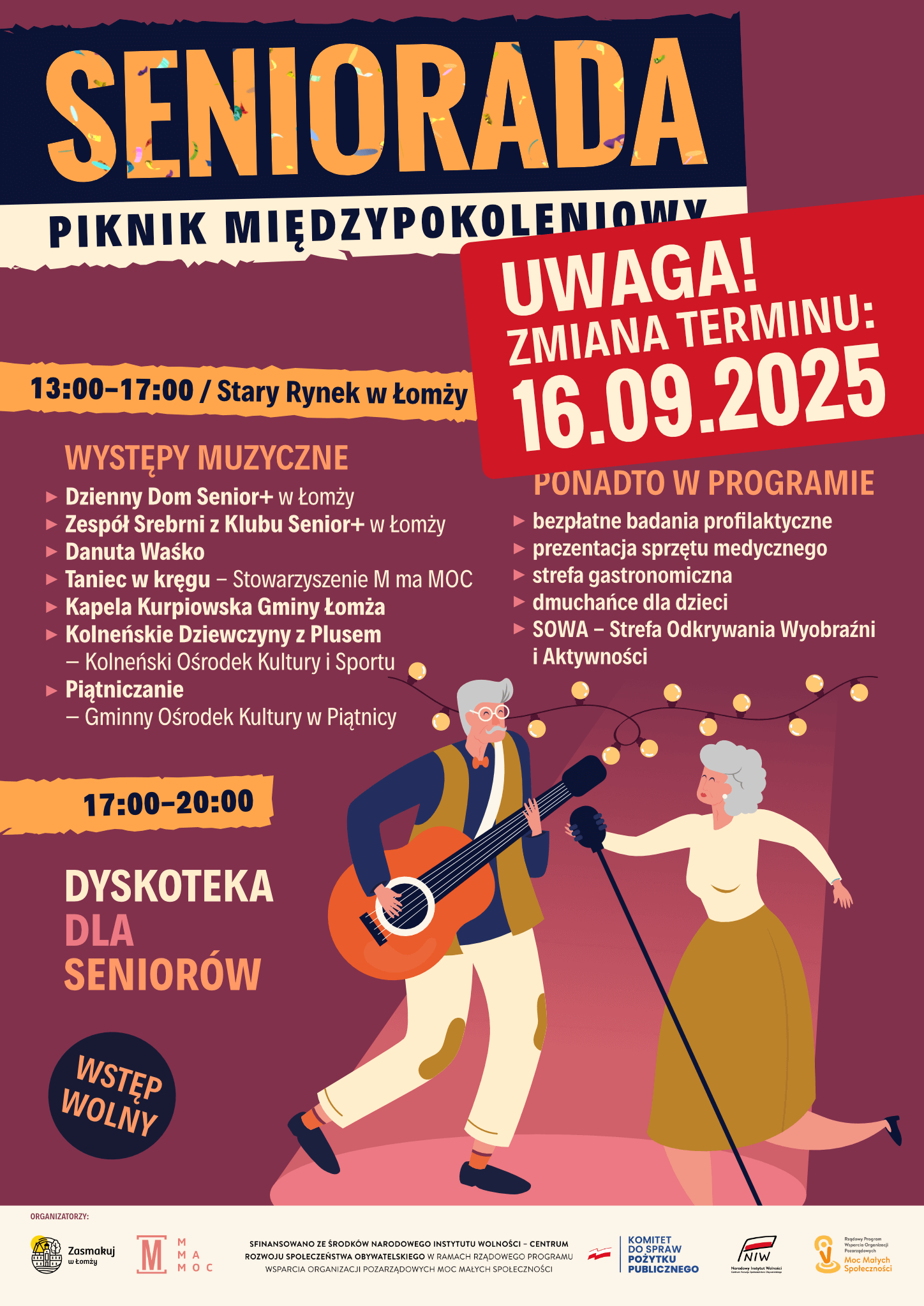 Seniorada 2025 - zmiana terminu