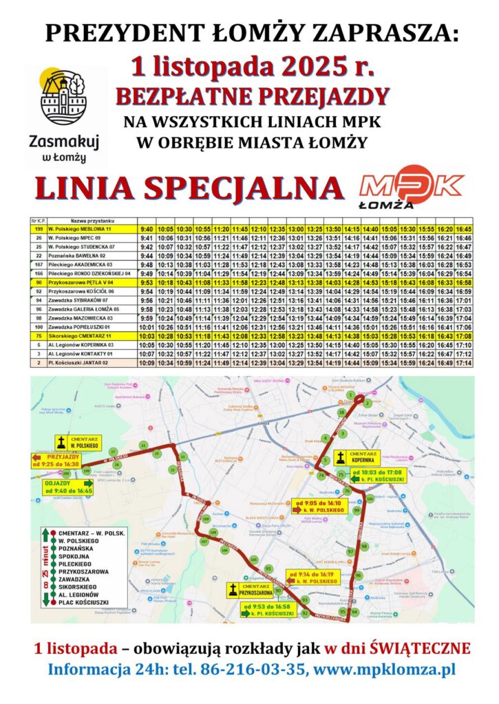 rozkład jazdy od ulicy Meblowej