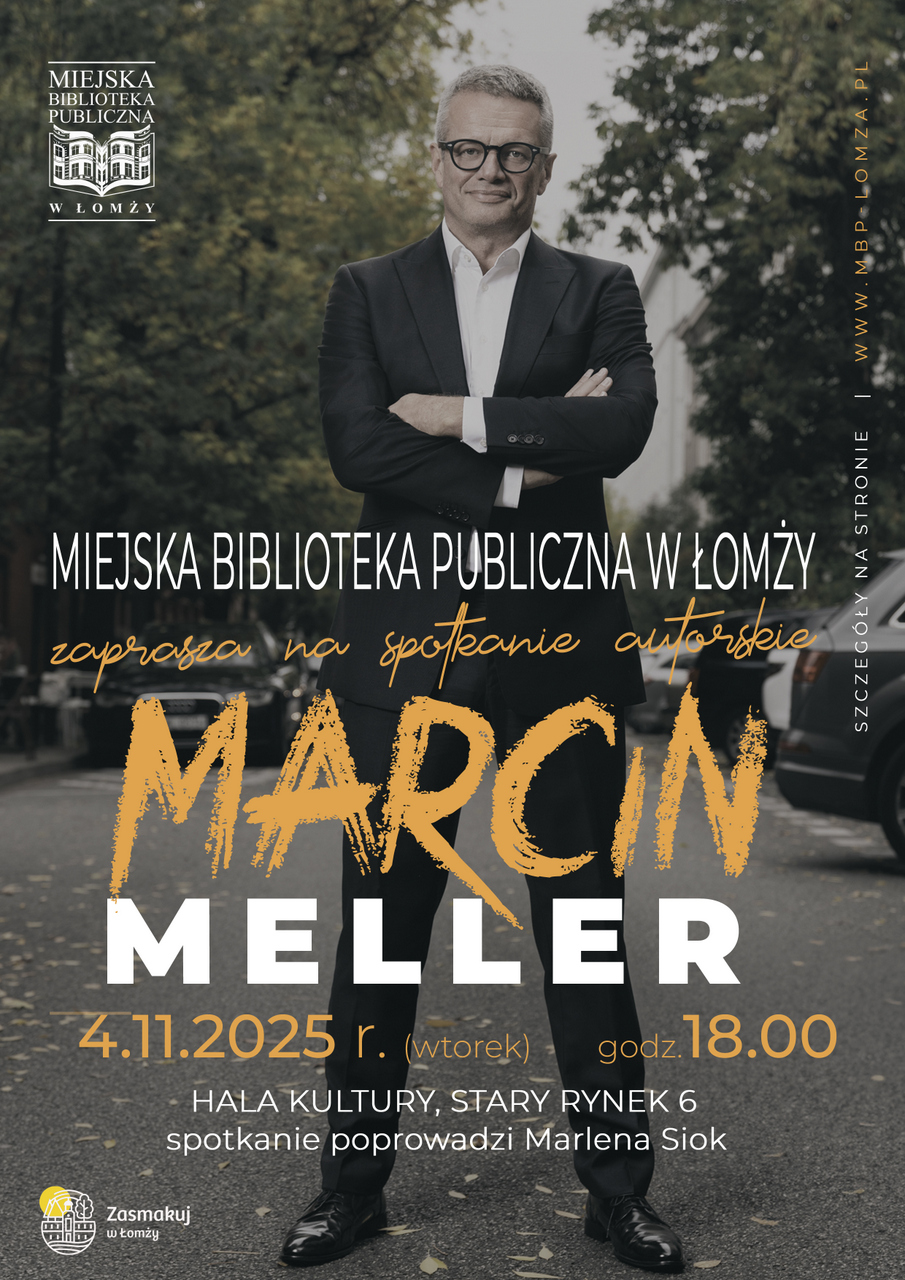 spotkanie z Marcinem Mellerem plakat