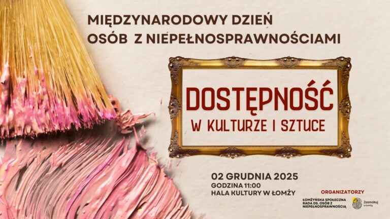 plakat na Międzynarodowy Dzień Osób z Niepełnosprawnościami