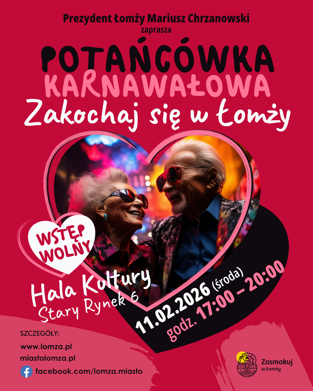 Potańcówka karnawałowa 2026 - plakat