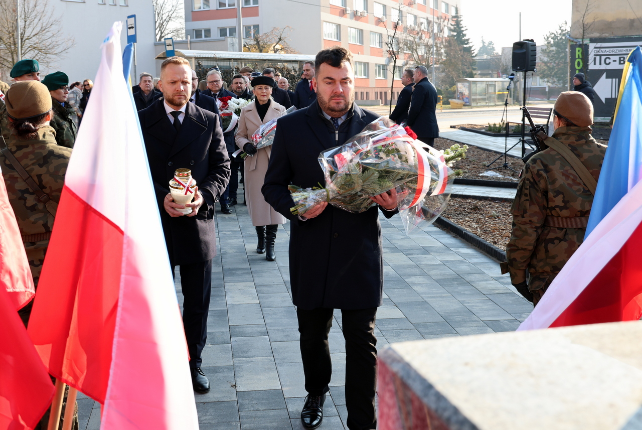 łomżyńskie obchody Narodowego Dnia Pamięci Żołnierzy Wyklętych - prezydent Mariusz Chrzanowski